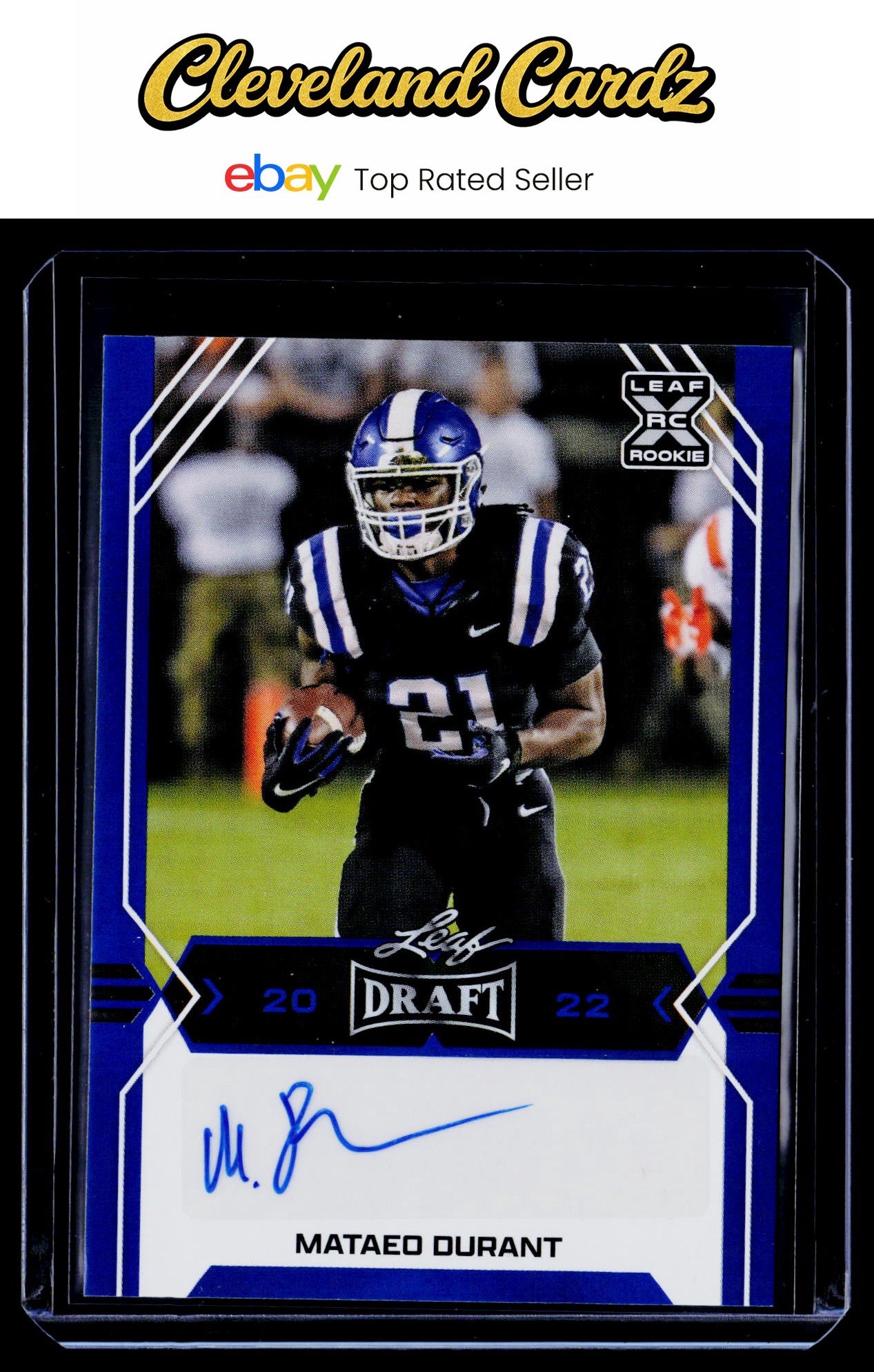 2022 Leaf Draft #BA-MD1 Mataeo Durant Autographs