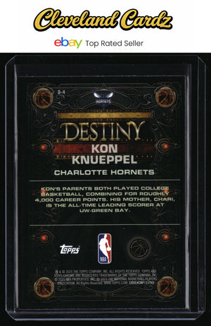 2025-26 Topps Chrome #D-4 Kon Knueppel Destiny RC