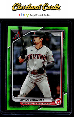 2024 Bowman #25 Corbin Carroll Neon Green #/399