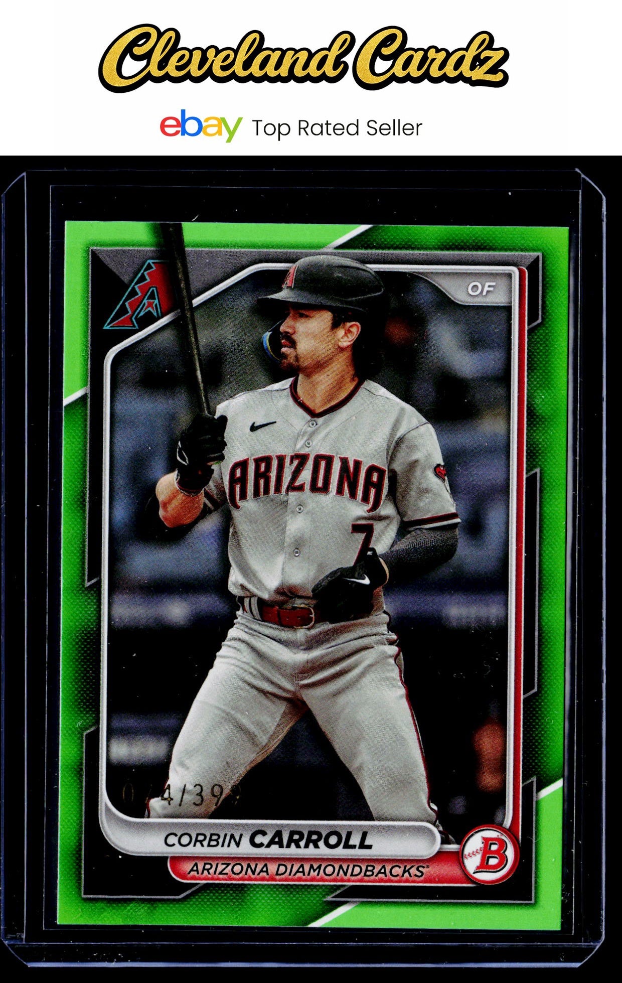 2024 Bowman #25 Corbin Carroll Neon Green #/399