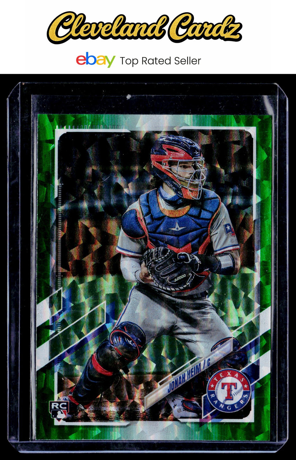 2021 Topps #628 Jonah Heim Green #/499 RC