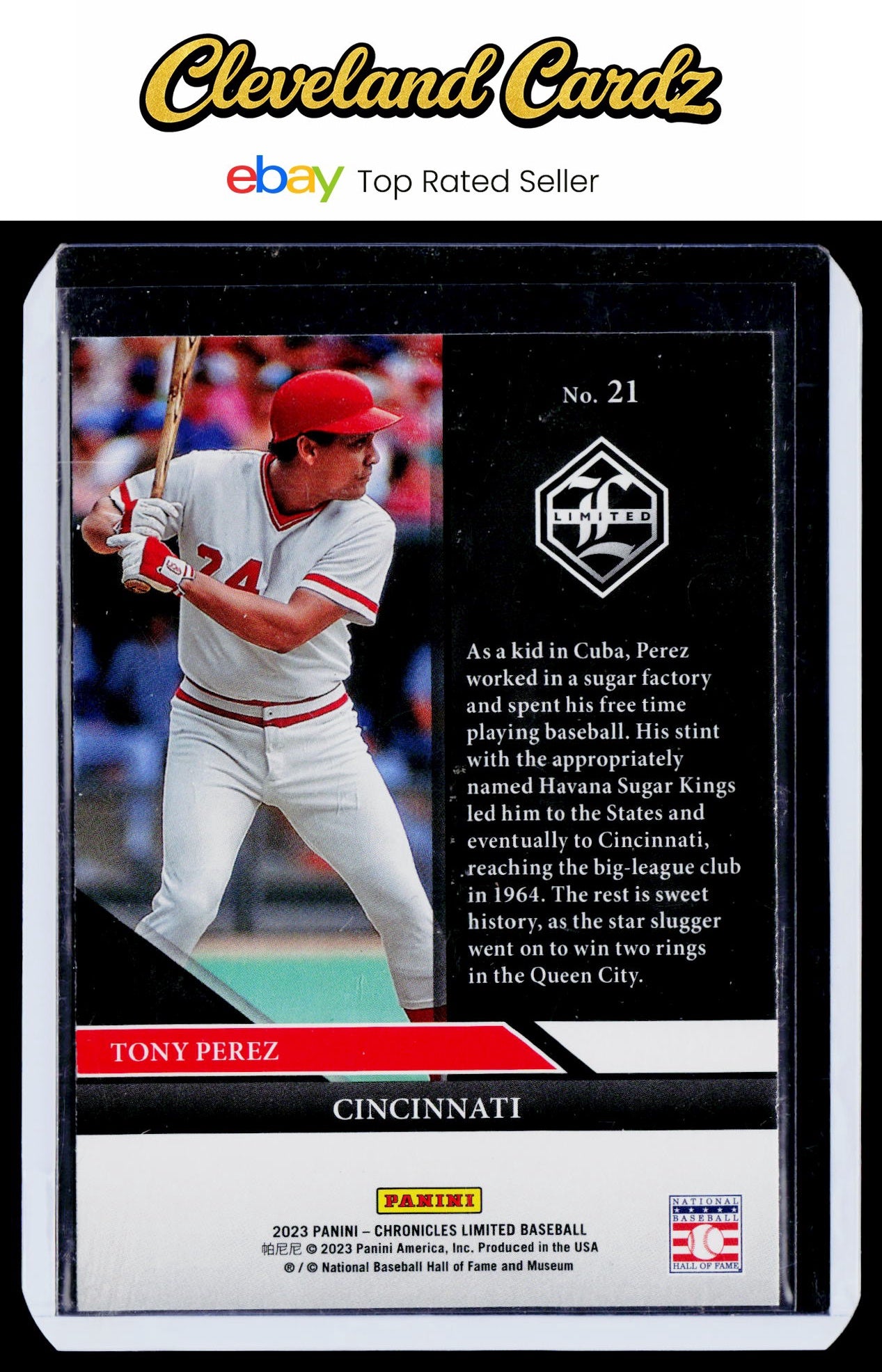 2023 Panini Chronicles #21 Tony Perez Limited