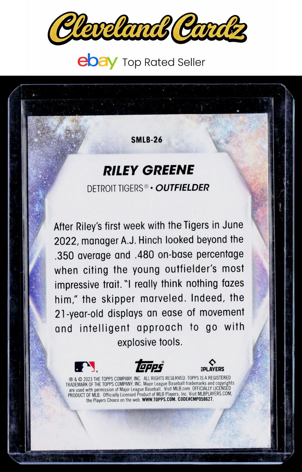2023 Topps #SMLB-26 Riley Greene Stars of MLB RC