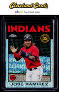 2021 Topps #86TC-69 Jose Ramirez 1986 Topps Baseball 35th Anniversary Chrome