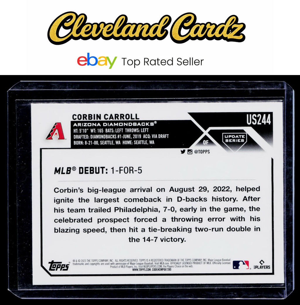 2023 Topps Update #US244 Corbin Carroll RC
