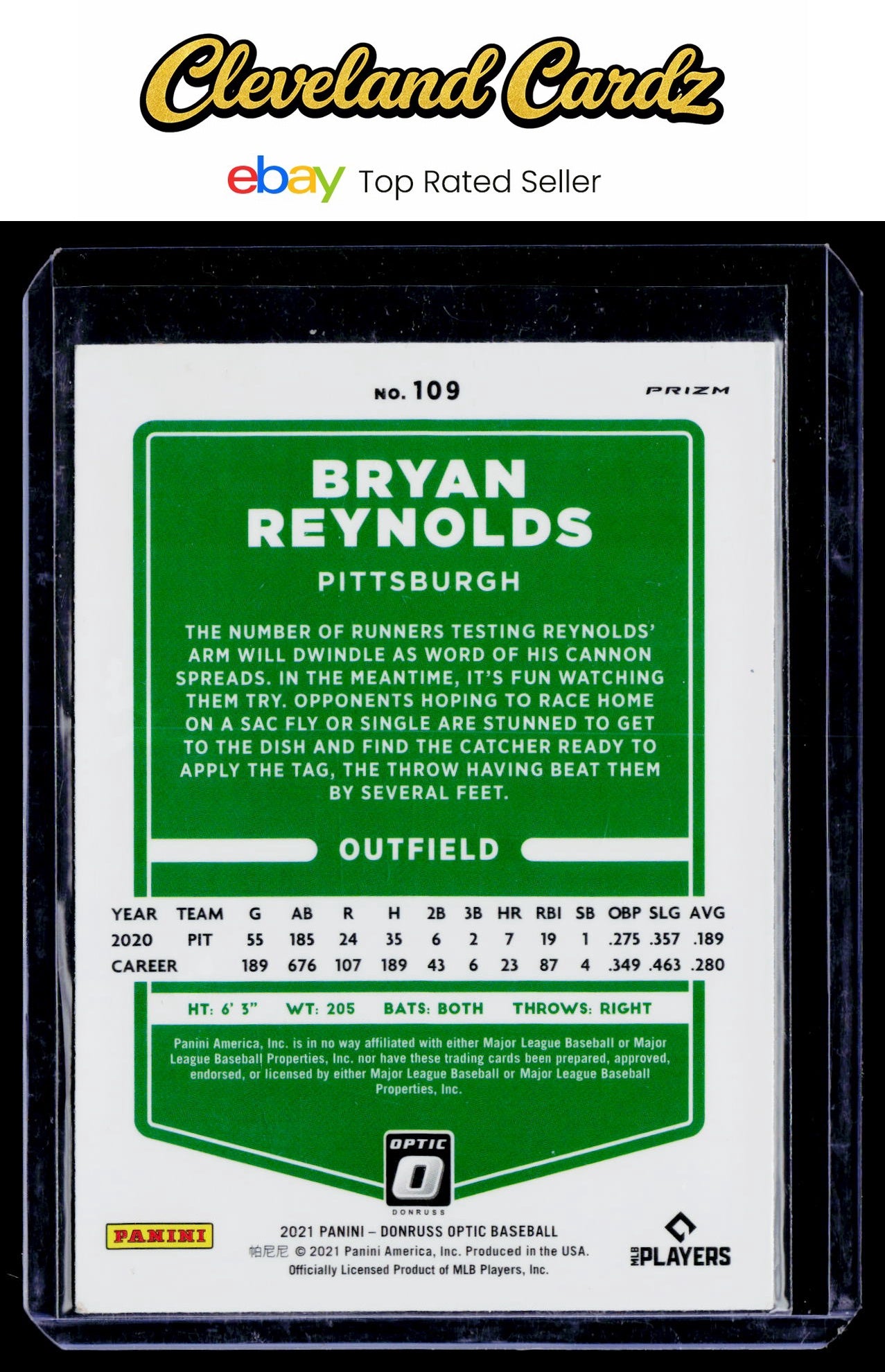 2021 Donruss #75 Bryan Reynolds Holo Pink