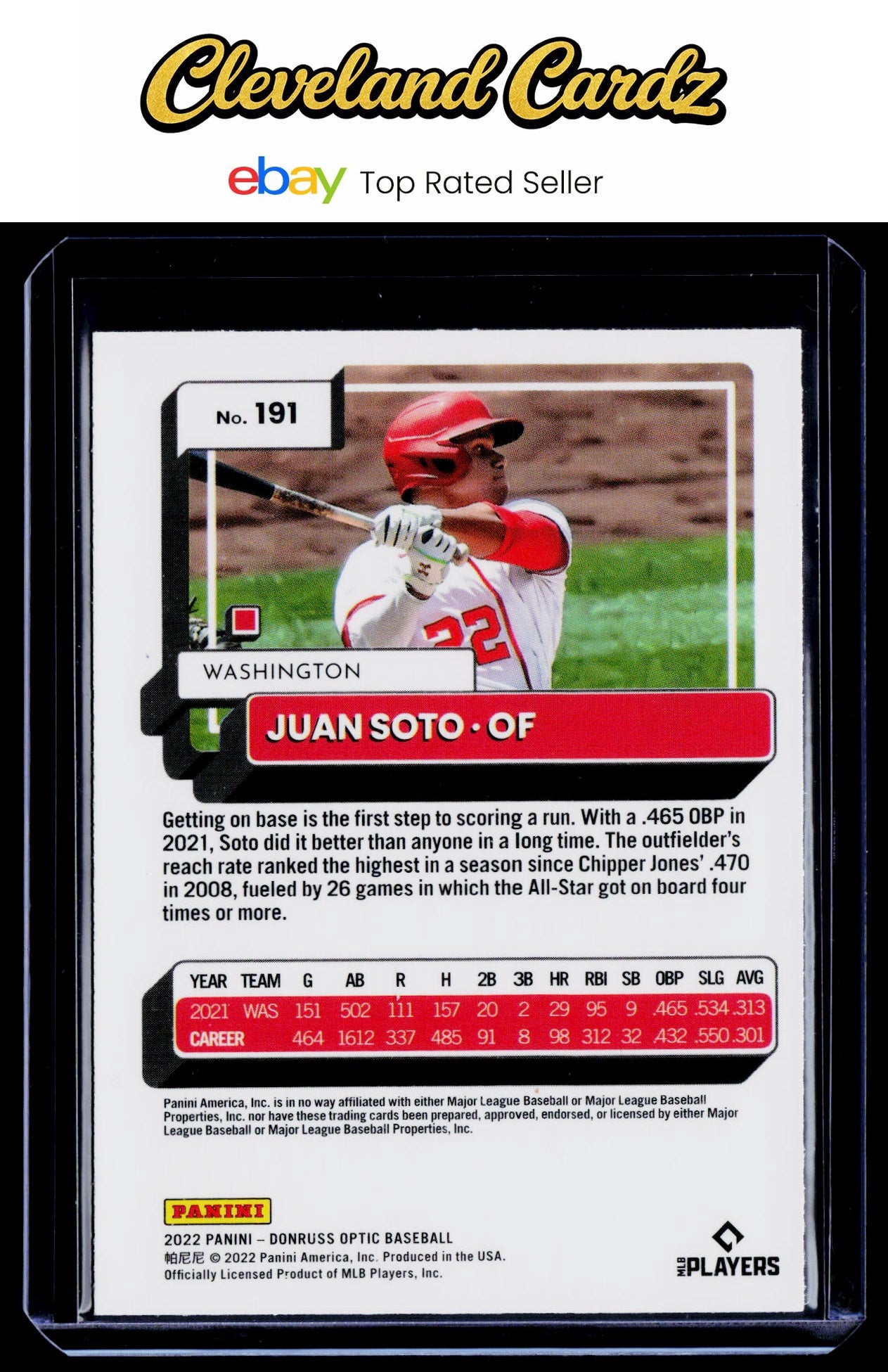 2022 Donruss Optic #191 Juan Soto