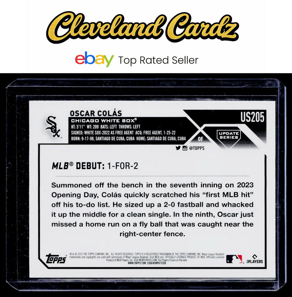 2023 Topps Update #US205 Oscar Colás Jack O'Lantern RC