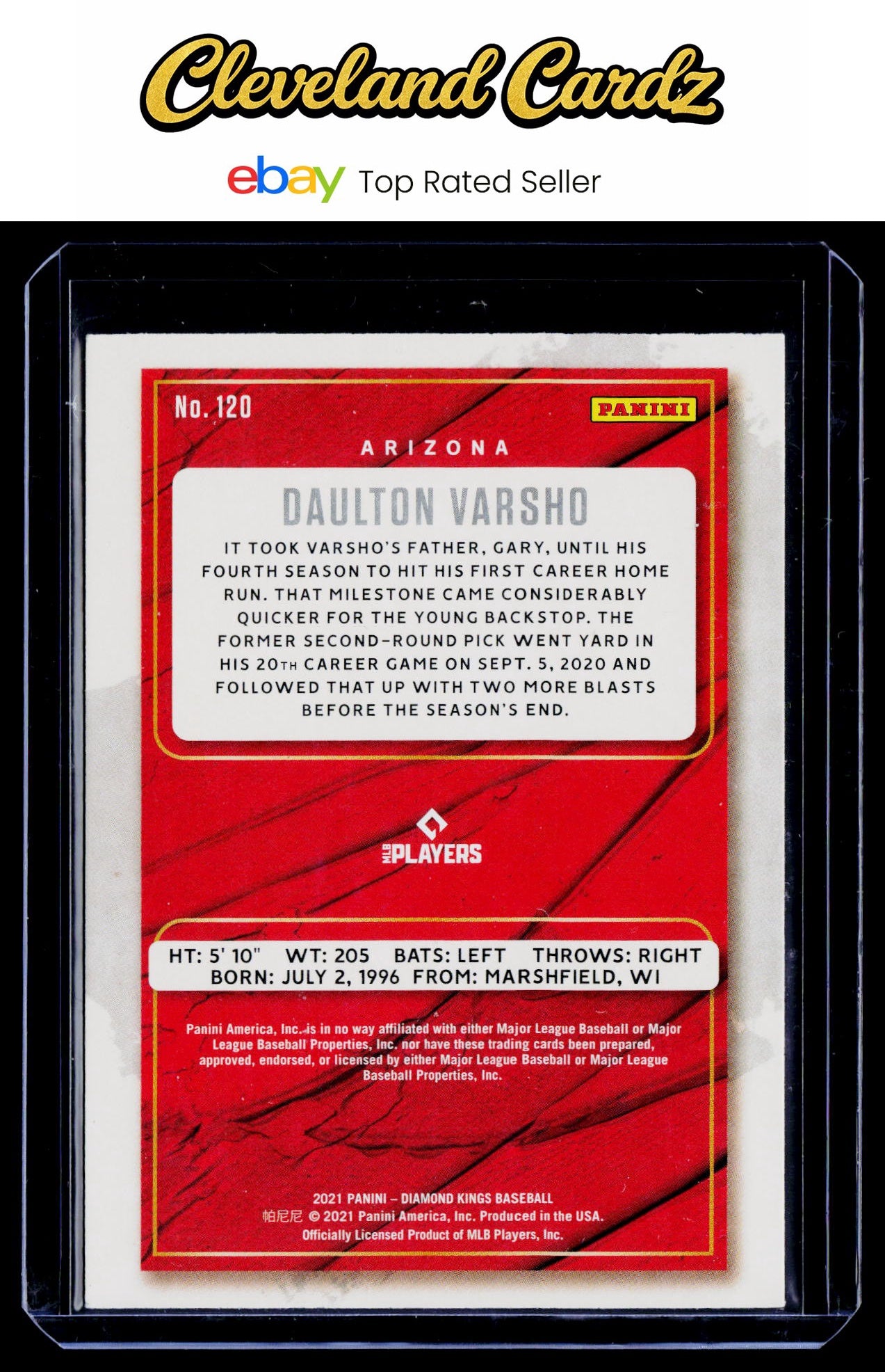 2021 Panini Diamond Kings #120 Daulton Varsho RC
