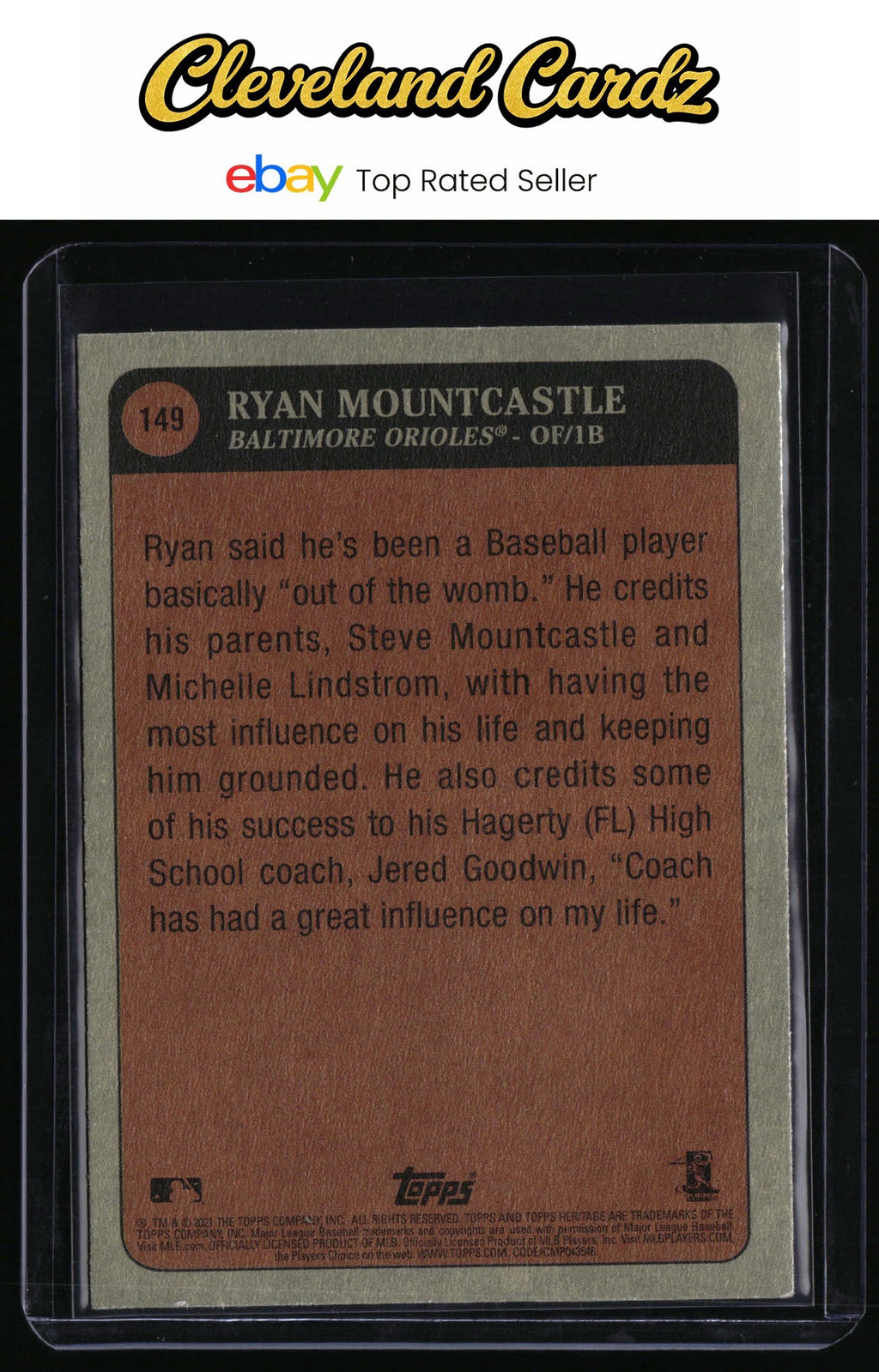 2021 Topps Heritage #149 Ryan Mountcastle RC