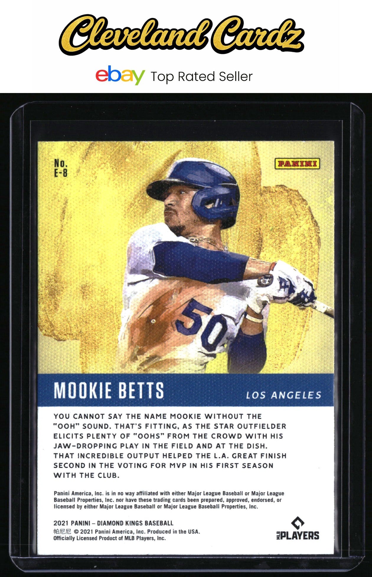 2021 Panini Diamond Kings #E-8 Mookie Betts Elegance