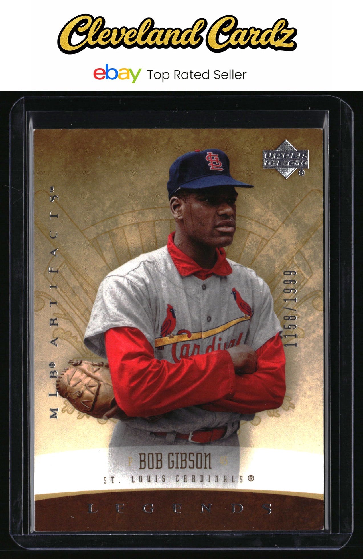 2005 Upper Deck Artifacts #155 Bob Gibson #/1999