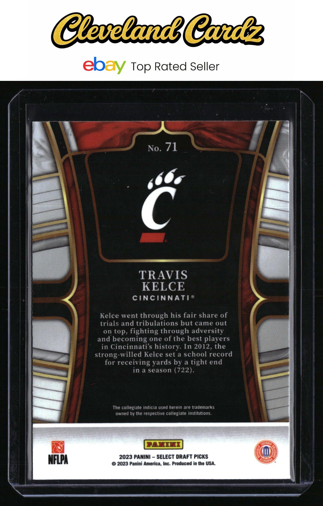 2023 Panini Select Draft Picks #71 Travis Kelce Blue