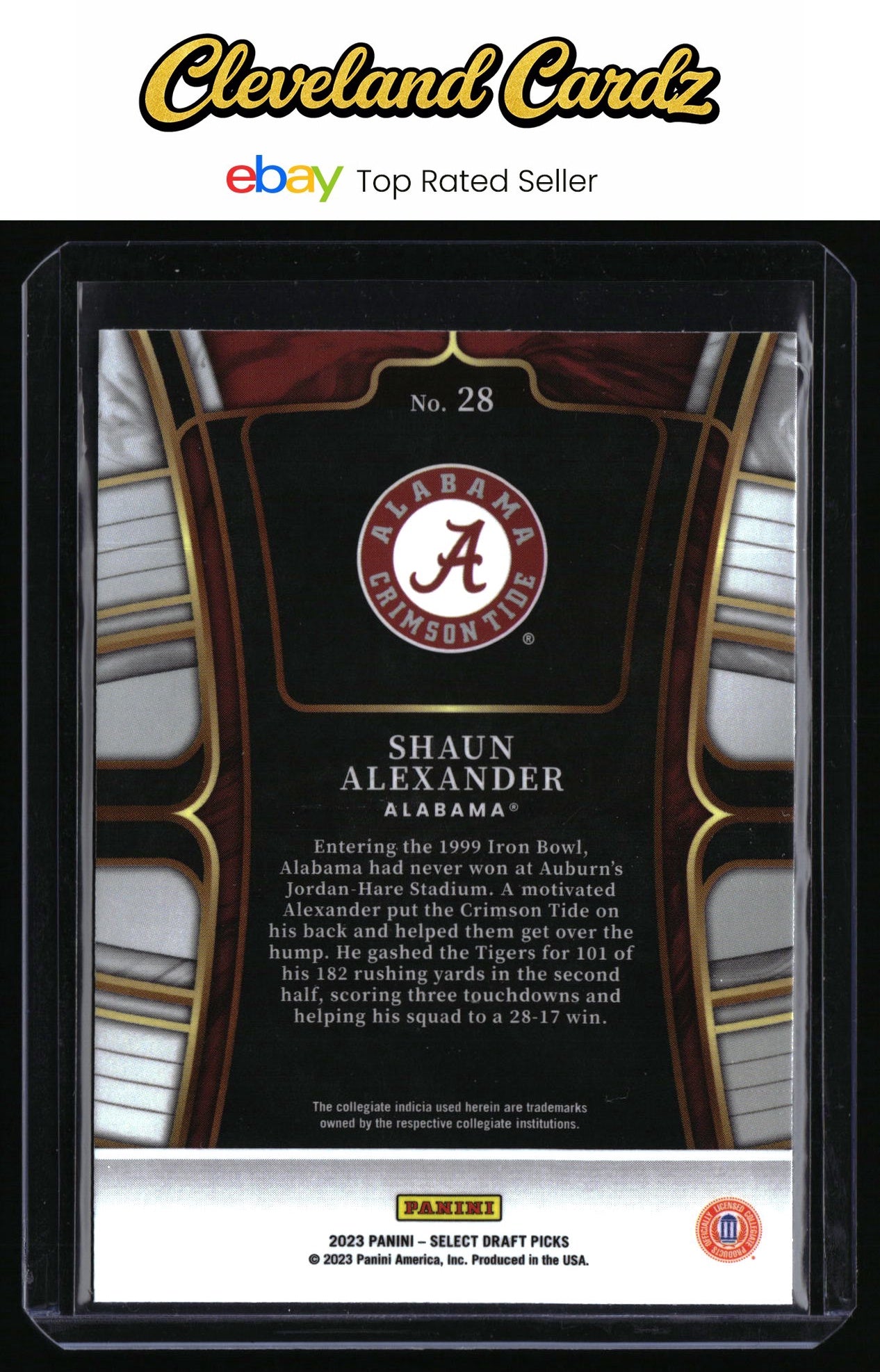 2023 Panini Select Draft Picks #28 Shaun Alexander Blue