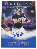 2025 Panini Origins #RA-CSK Cam Skattebo Rookie Autographs Blue #/49 RC