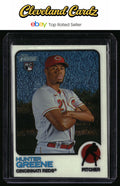 2022 Topps Heritage #694 Hunter Greene Chrome #/999 RC