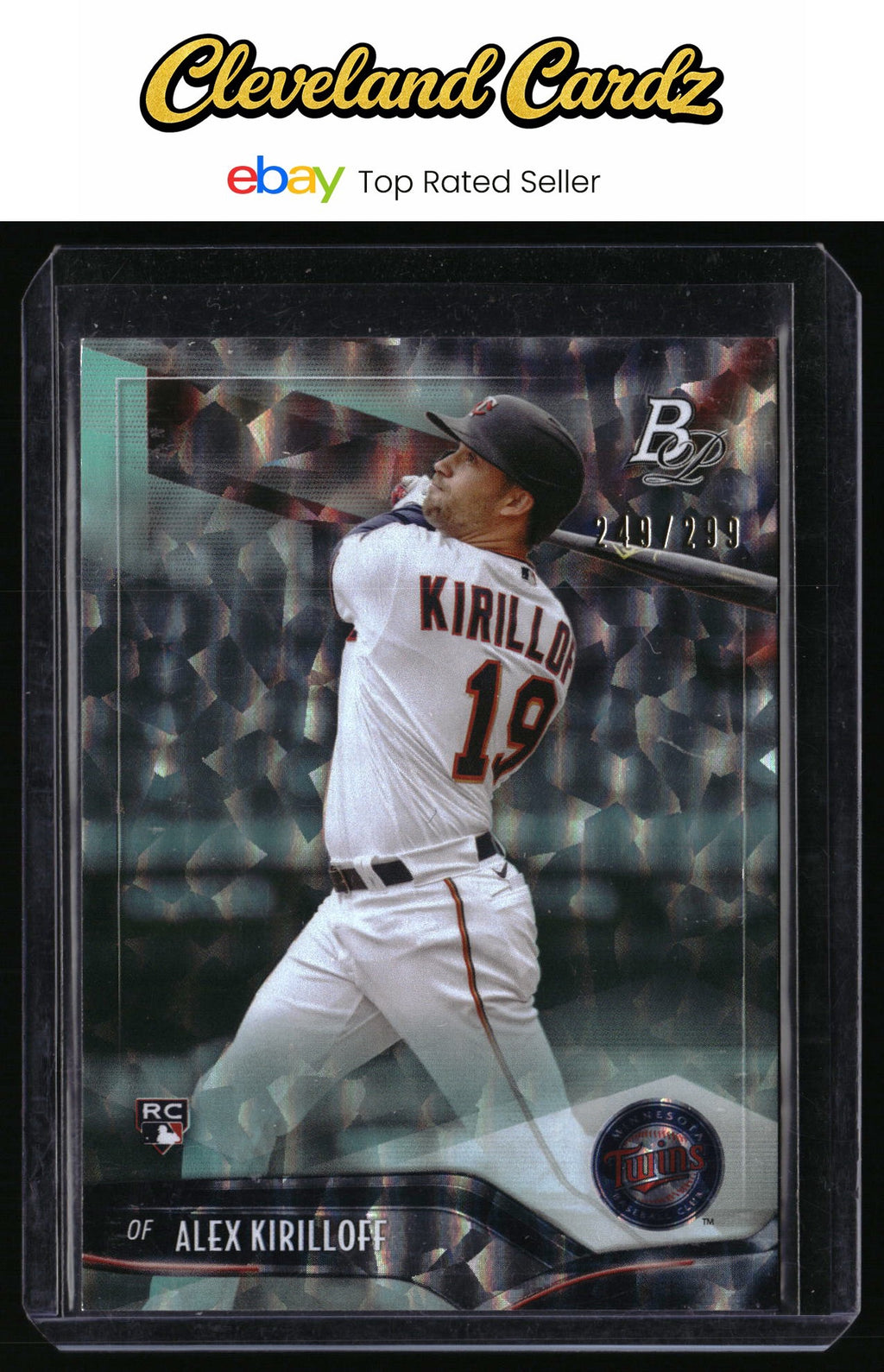 2021 Bowman Platinum #64 Alex Kirilloff Aqua Ice Foilboard #/250 RC