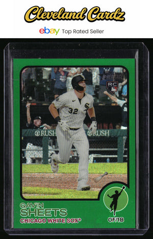 2022 Topps Heritage #181 Gavin Sheets Chrome Green Refractor #/273