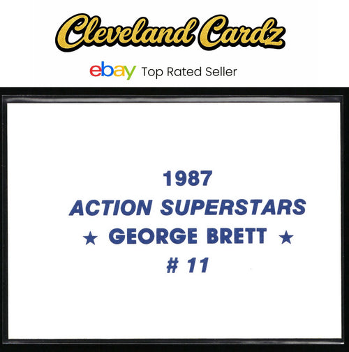 1987 Action Superstars #11 George Brett