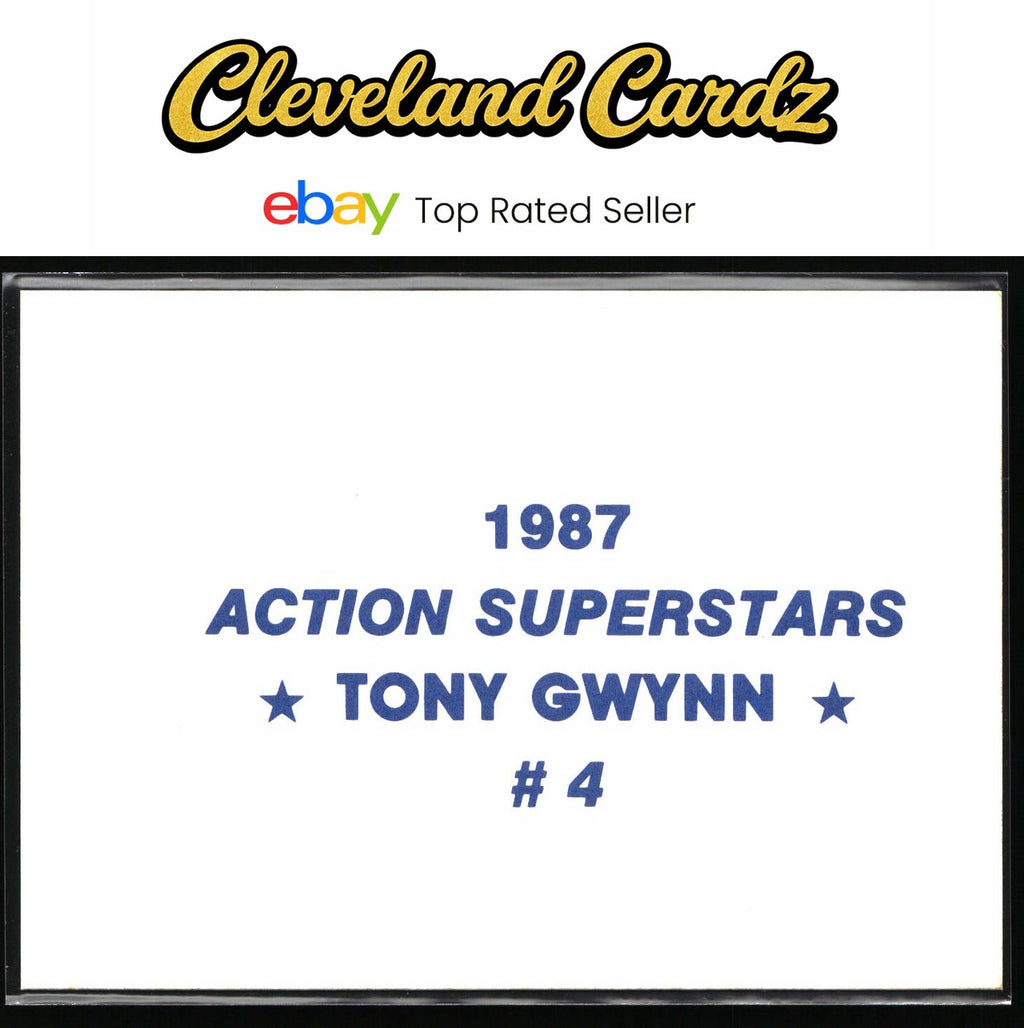 1987 Action Superstars #4 Tony Gwynn