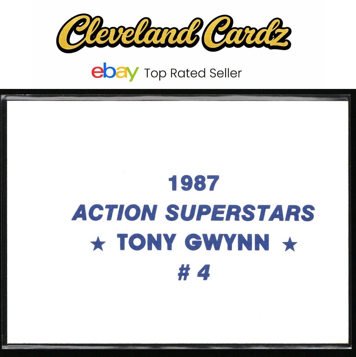1987 Action Superstars #4 Tony Gwynn