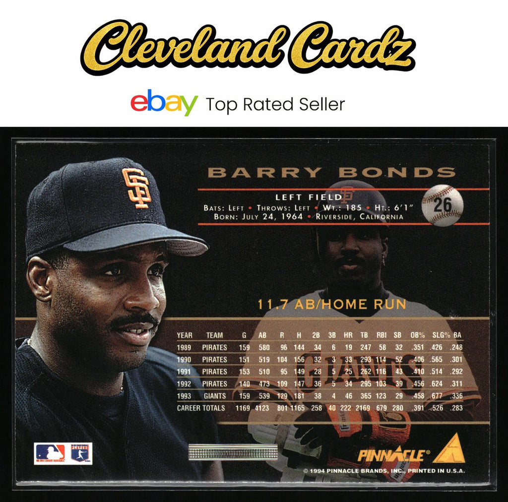 1994 Pinnacle #26 Barry Bonds