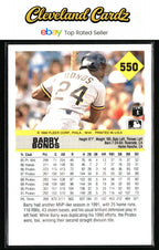 1992 Fleer #550 Barry Bonds