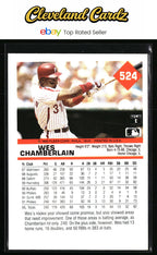 1992 Fleer #524 Wes Chamberlain