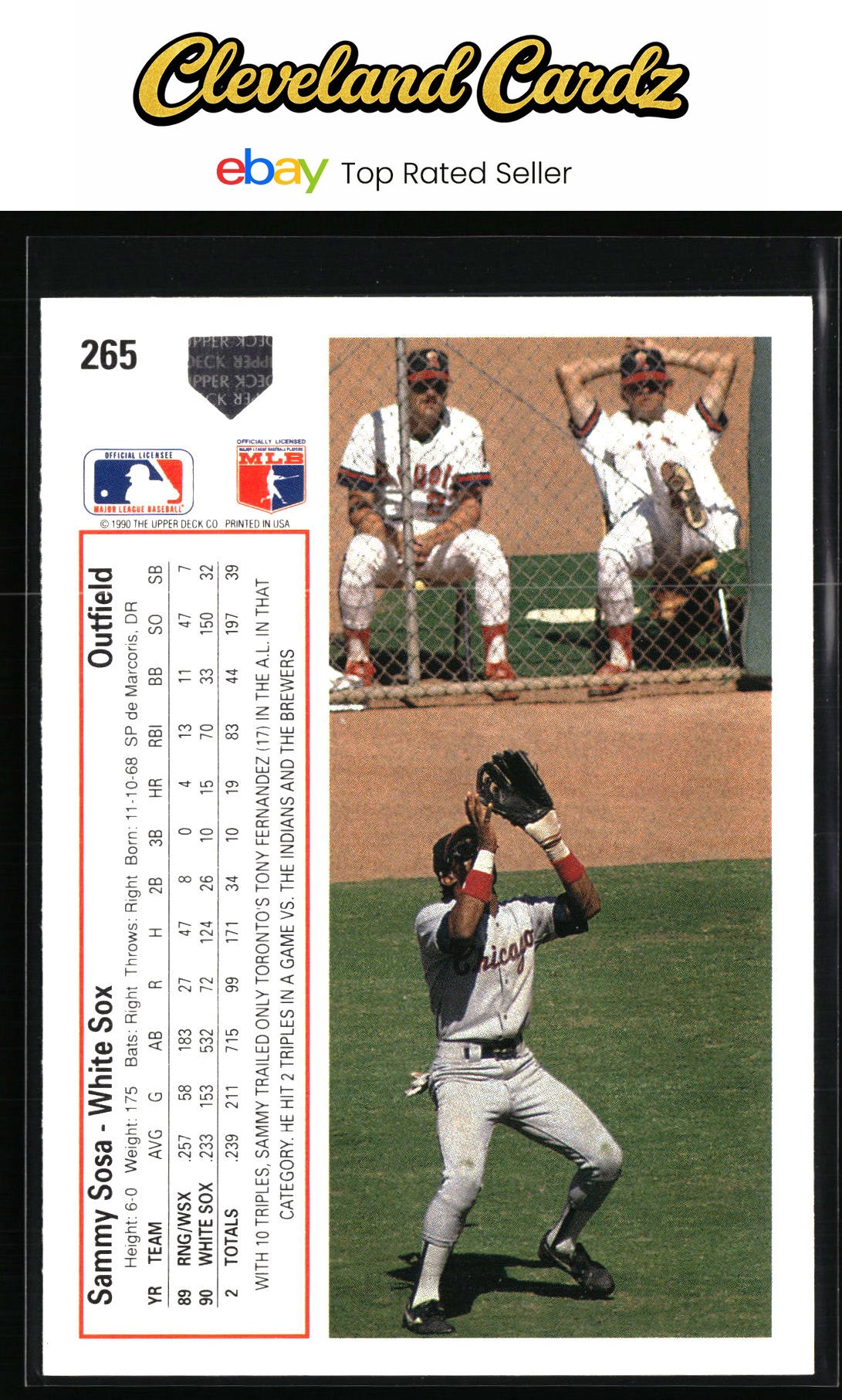 1991 Upper Deck #265 Sammy Sosa