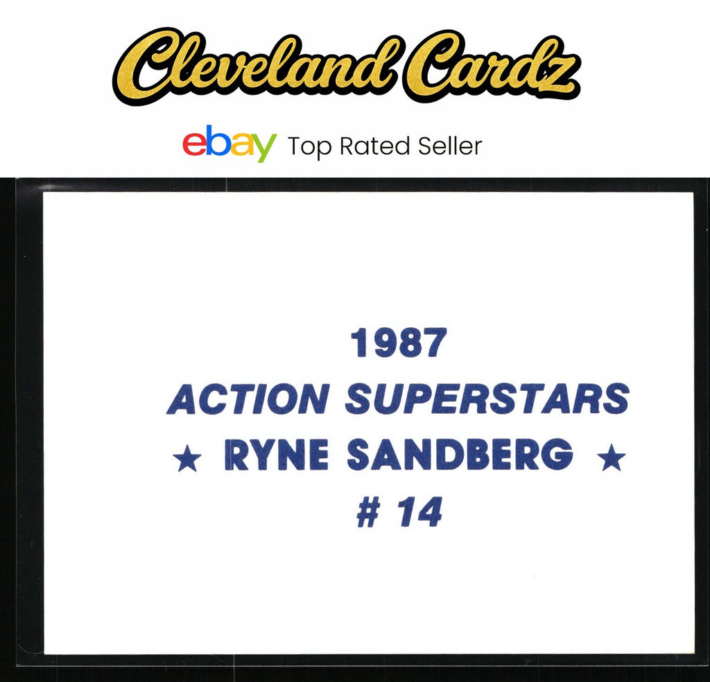 1987 Action Superstars #14 Ryne Sandberg