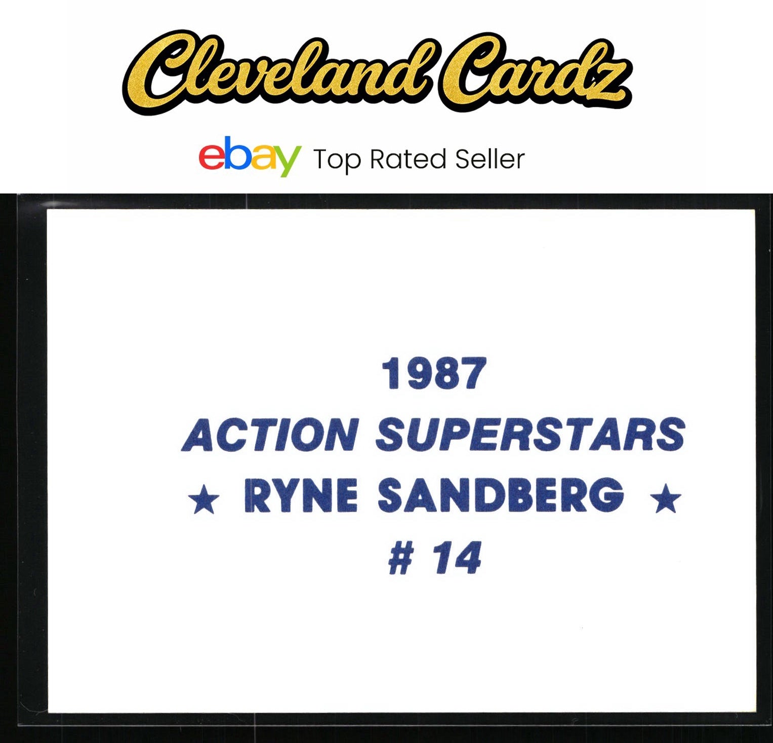 1987 Action Superstars #14 Ryne Sandberg