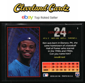 1993 Triple Play #1 Ken Griffey, Jr. Previews