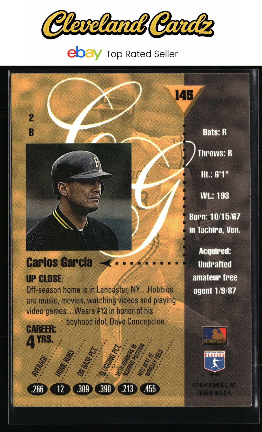 1994 Studio #145 Carlos Garcia