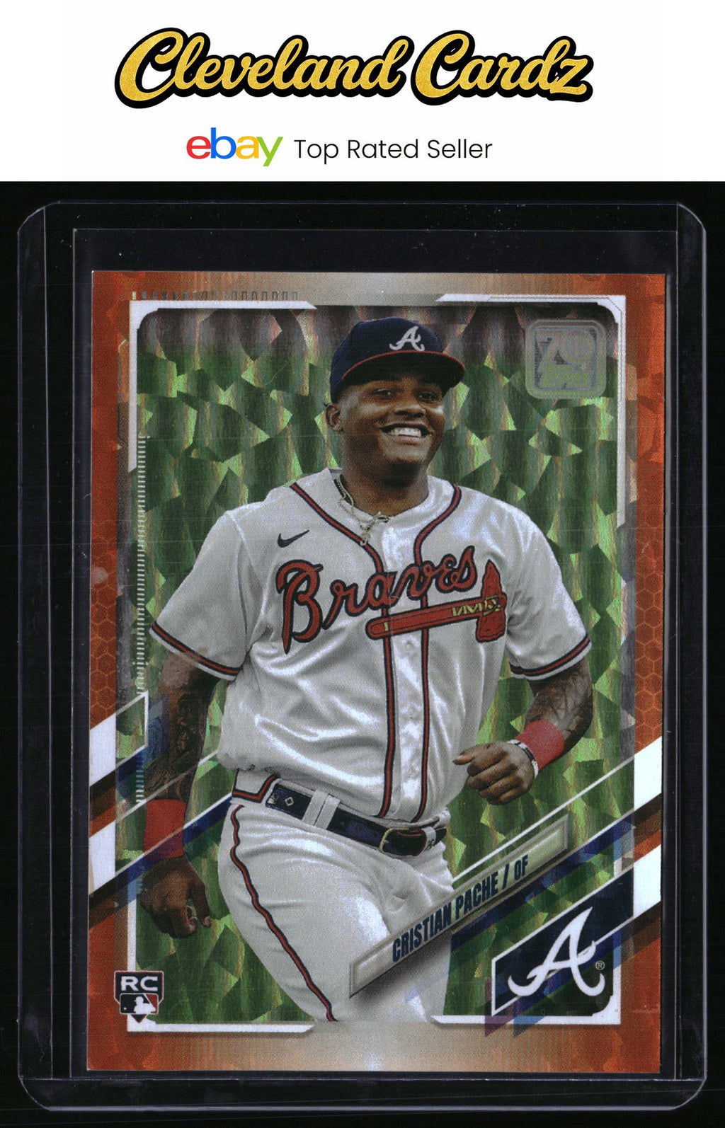 2021 Topps #187 Cristian Pache Orange #/299 RC