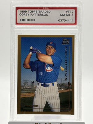 1999 Topps Traded #T17 Corey Patterson RC PSA 8