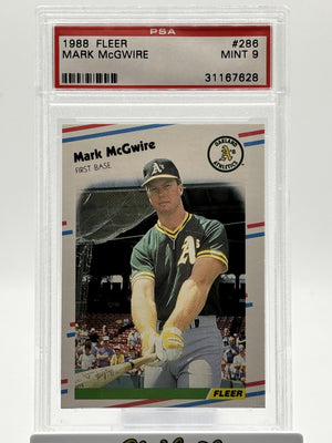1988 Fleer #286 Mark Mcgwire PSA 9