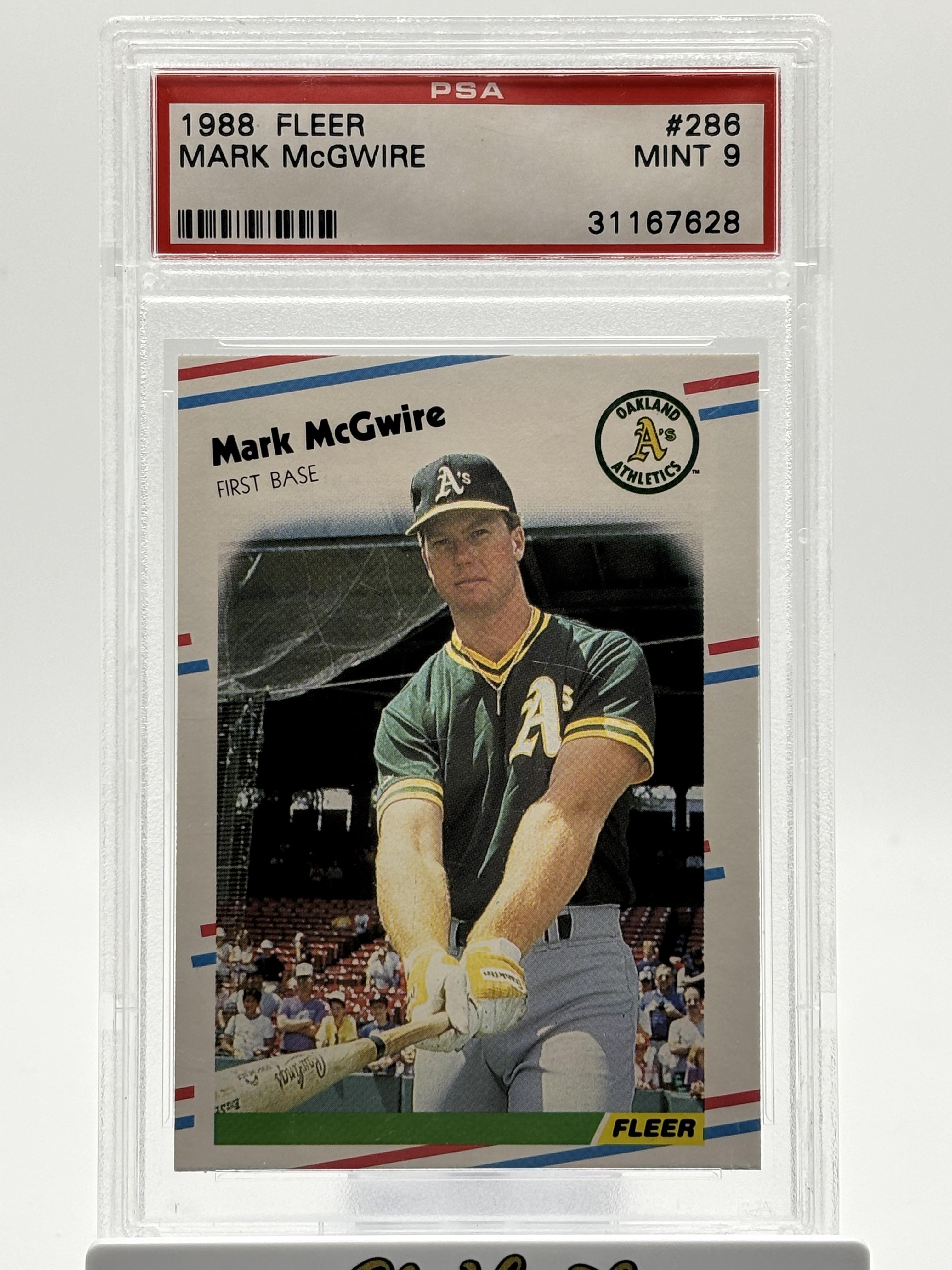 1988 Fleer #286 Mark Mcgwire PSA 9