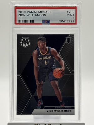 2019 Panini Mosaic #209 Zion Williamson RC PSA 9