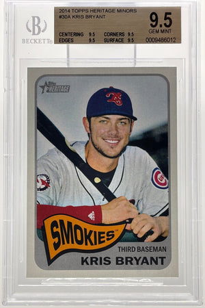 2014 Topps Heritage Minors #30A Kris Bryant BGS 9.5 *Loose Label*