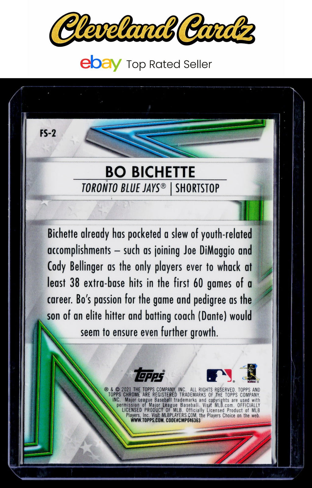 2021 Topps Chrome #FS-2 Bo Bichette Future Stars