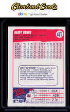 1990 Fleer Canadian #461 Barry Bonds