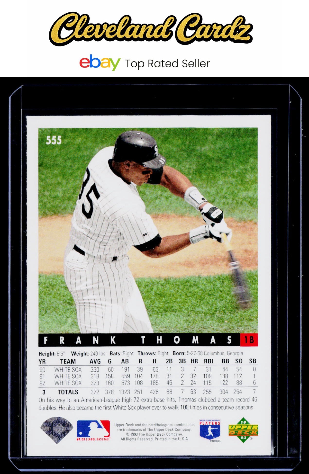 1993 Upper Deck #555 Frank Thomas