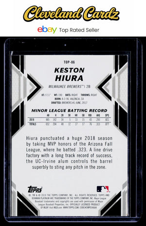 2019 Bowman Platinum #TOP-86 Keston Hiura Top Prospects