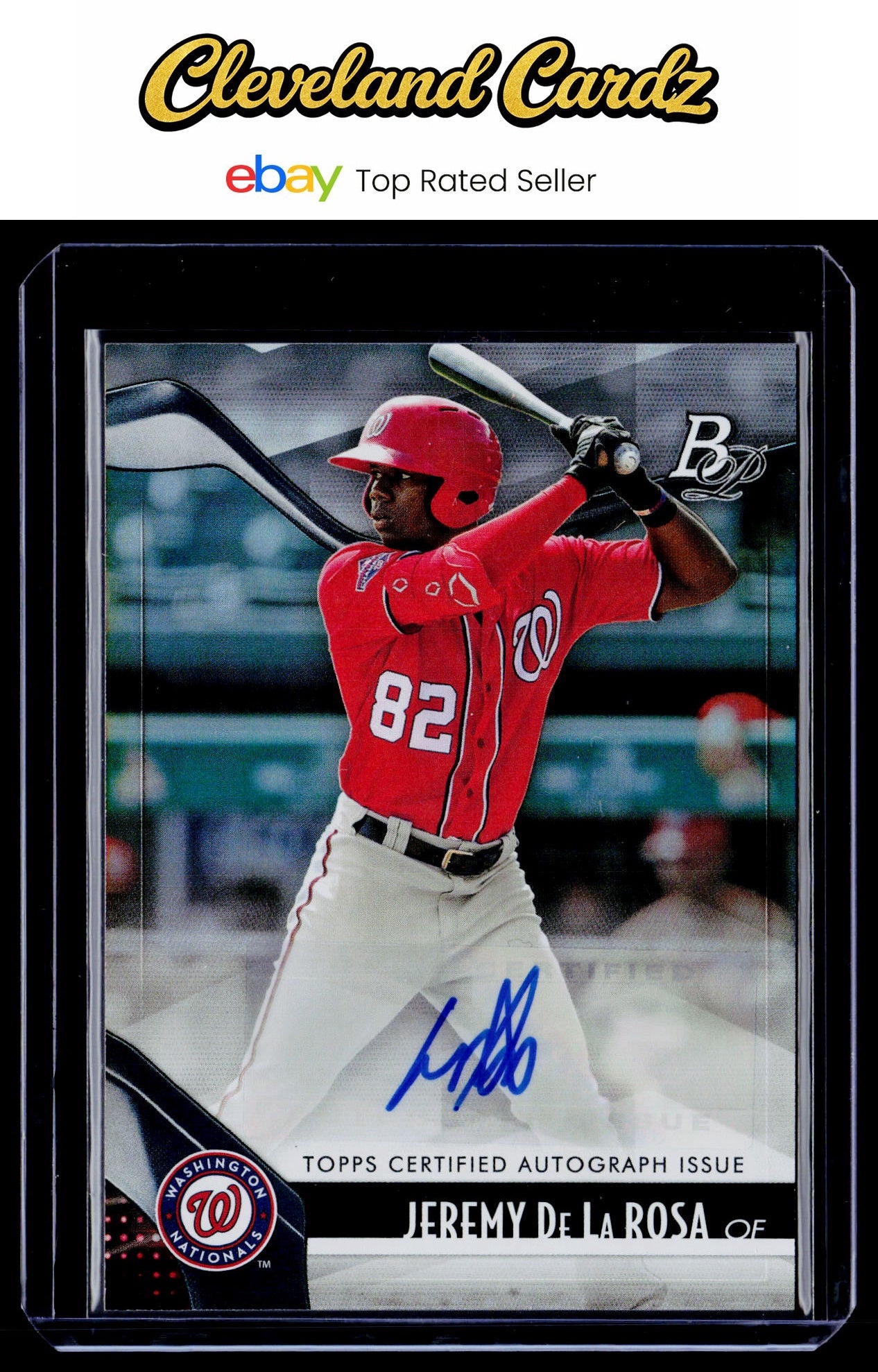 2021 Bowman Platinum #TOP-56 Jeremy De La Rosa Top Prospects Autographs