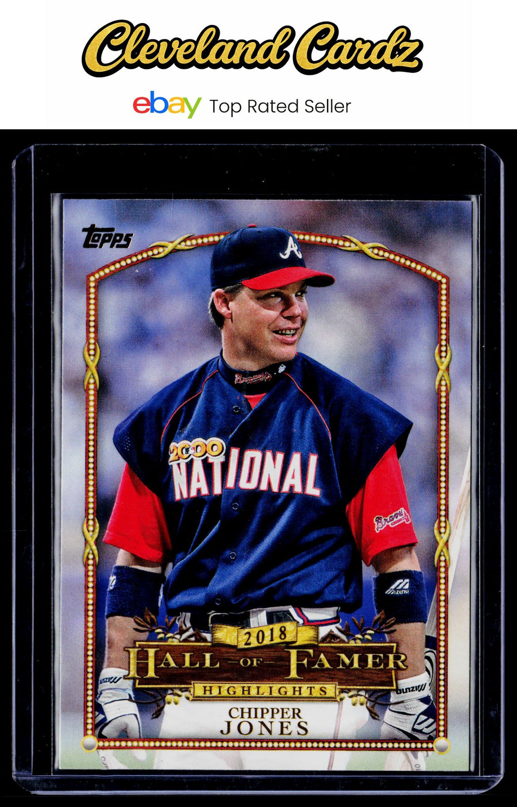 2018 Topps Update #HFH-5 Chipper Jones Hall of Famer Highlights