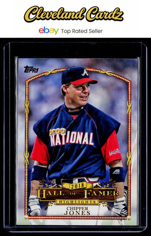 2018 Topps Update #HFH-5 Chipper Jones Hall of Famer Highlights