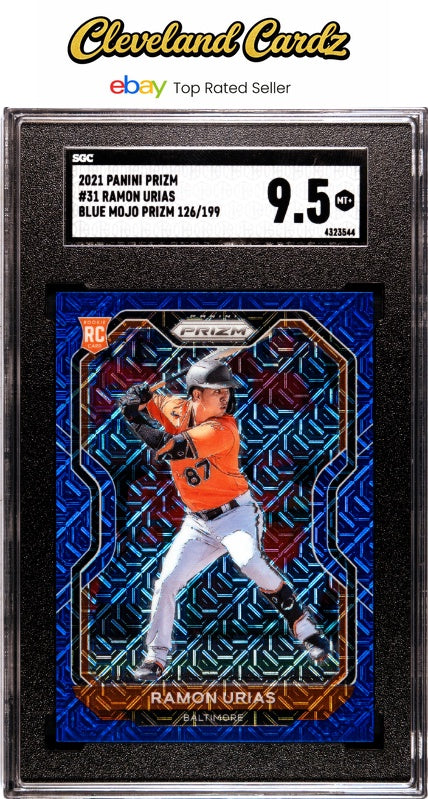 2021 Panini Prizm #31 Ramon Urias Blue Mojo Prizm /199 RC SGC 9.5