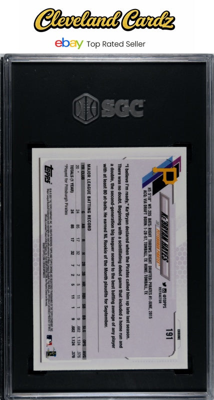 2021 Topps Chrome #191 Ke'Bryan Hayes Ref. SGC 9.5