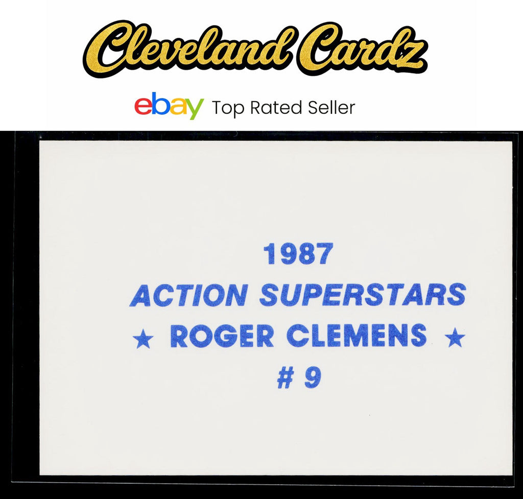 1987 Action Superstars #9 Roger Clemens