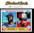 1983 Topps #701 1982 Batting Leaders (Willie Wilson / Al Oliver)